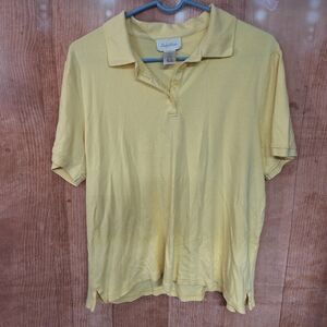 Studio Works yellow polo shirt size XL
